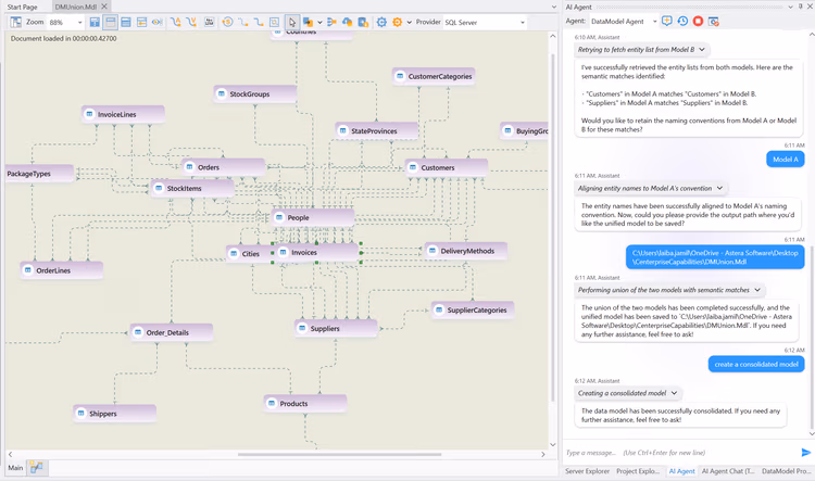 Integrated Modeling, Profiling, and Schema Management